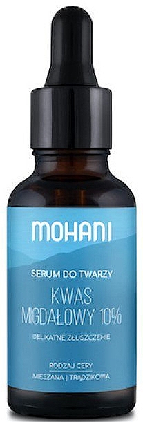 Разглаживающая сыворотка с миндальной кислотой 10% - Mohani Smoothing Facial Serum With Mandelic Acid 10%