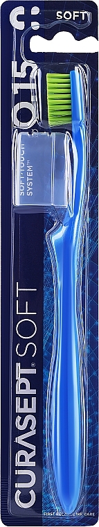 Зубная щетка "Soft 0.15" мягкая, темно-синяя - Curaprox Curasept Toothbrush — фото N1