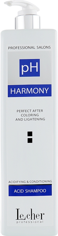 Шампунь для волос после окрашивания и осветления - Lecher PH Harmony Acid Shampoo — фото N1