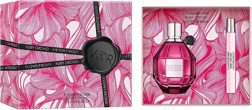 Viktor & Rolf Flowerbomb Ruby Orchid - Набор (edp/100ml + edp/10ml) — фото N2