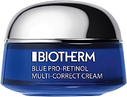 ПОДАРУНОК! Антивіковий мультикоригувальний крем для всіх типів шкіри обличчя з про-ретинолом та екстрактом водоростей - Biotherm Blue Therapy Pro-Rethinol (міні) — фото N1