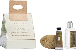 Духи, Парфюмерия, косметика Набор - L'Occitane Verbena Frashness (sh/gel/75ml + soap/75ml + h/cr/10ml)