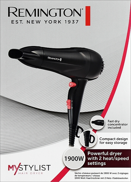 Фен для волос - Remington D2000 My Stylist Hairdryer — фото N2