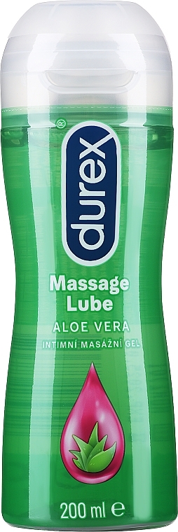 Интимный гель-смазка из алоэ вера для массажа - Durex Play Massage 2 in 1 Aloe Vera — фото N1