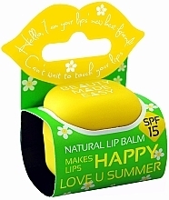 Бальзам для губ із захистом від сонця - Beauty Made Easy Love u Summer Natural Lip Balm SPF 15 — фото N1