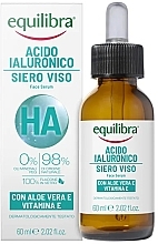 Сыворотка для лица с гиалуроновой кислотой и алоэ - Equilibra Hyaluronic Acid Face Serum — фото N1