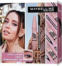 Духи, Парфюмерия, косметика Подарочный набор - Maybelline New York Lash Sensational (mascara/9.5ml + eye/liner/0.6g)