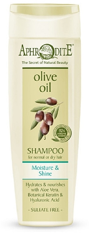 Шампунь для волос "Увлажнение и блеск" - Aphrodite Moisture & Shine Shampoo — фото N1