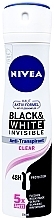 Парфумерія, косметика Дезодорант-антиперспірант "Невидимий захист для чорного та білого", спрей - NIVEA Black & White Invisible Clear