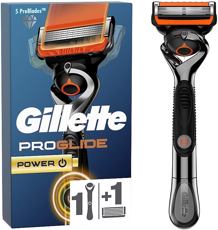 Бритва с 1 сменной кассетой - Gillette Fusion ProGlide Power Flexball — фото N1