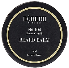 Бальзам для бороды - Noberu Of Sweden №104 Tobacco Vanilla Beard Balm — фото N1