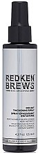 Парфумерія, косметика Спрей для волосся - Redken Brews Instant Thickening Spray