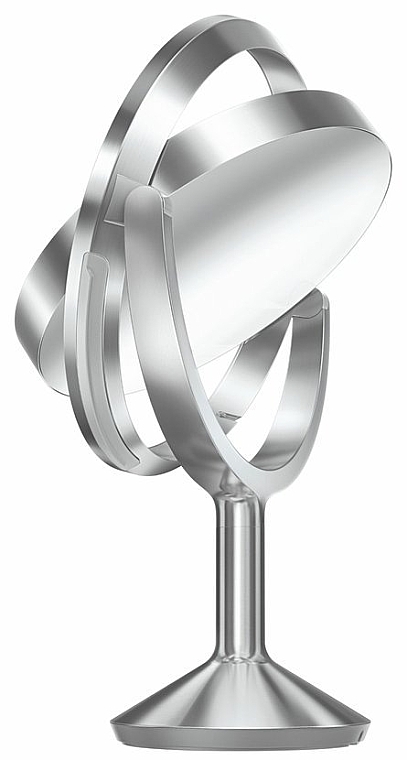 Дзеркало сенсорне кругле, 25 см - Simplehuman Sensor Mirror Trio Max Stainless Steel — фото N4