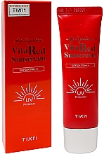 Солнцезащитный крем для сияния кожи - Tiam My Signature Vita Red Sunscreen SPF50+/PA+++ — фото N3