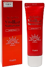 Сонцезахисний крем для сяйва шкіри - Tiam My Signature Vita Red Sunscreen SPF50+/PA+++ — фото N3