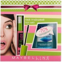 Духи, Парфюмерия, косметика Набор - Maybelline New York (mascara/12.5ml + demaq/125ml)