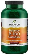 Духи, Парфюмерия, косметика Комплекс витаминов группы В, в капсулах - Swanson Balance B-100 Complex Capsules