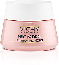 Крем для повік - Vichy Neovadiol Rose Platinium Eye Pink Anti-Puffiness & Wrinkle Care — фото N1