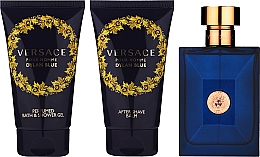 Versace Dylan Blue Pour Homme Gift Box - Набор (sh/gel/50ml + aftershave balm/50ml + edt/50ml) — фото N2