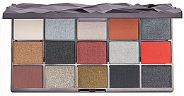 Палетка тіней для повік - Makeup Revolution Glass Black Ice Eyeshadow Palette — фото N1