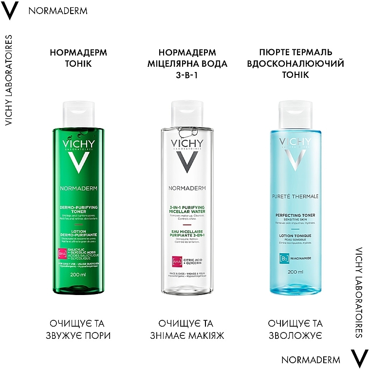 Vichy Normaderm 3-in-1 Purifying  Micellar Water - Vichy Normaderm 3-in-1 Purifying  Micellar Water — фото N12