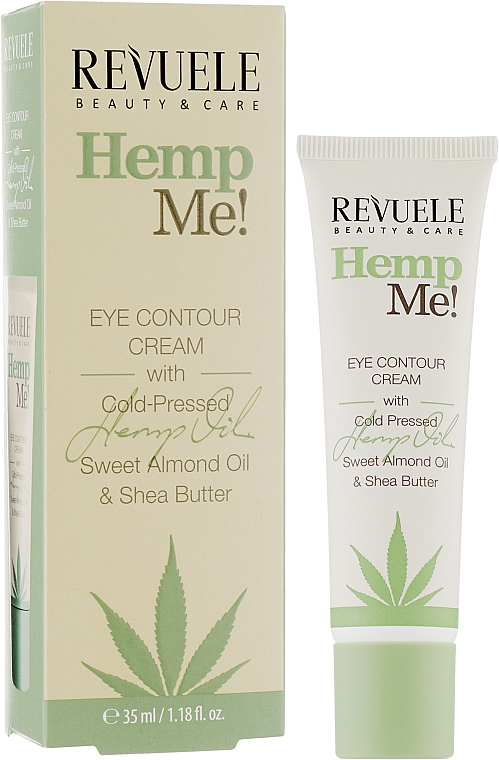 Крем для контуру очей з конопляною олією - Revuele Hemp Me! Eye Contour Cream With Cold Pressed Hemp Oil — фото N2