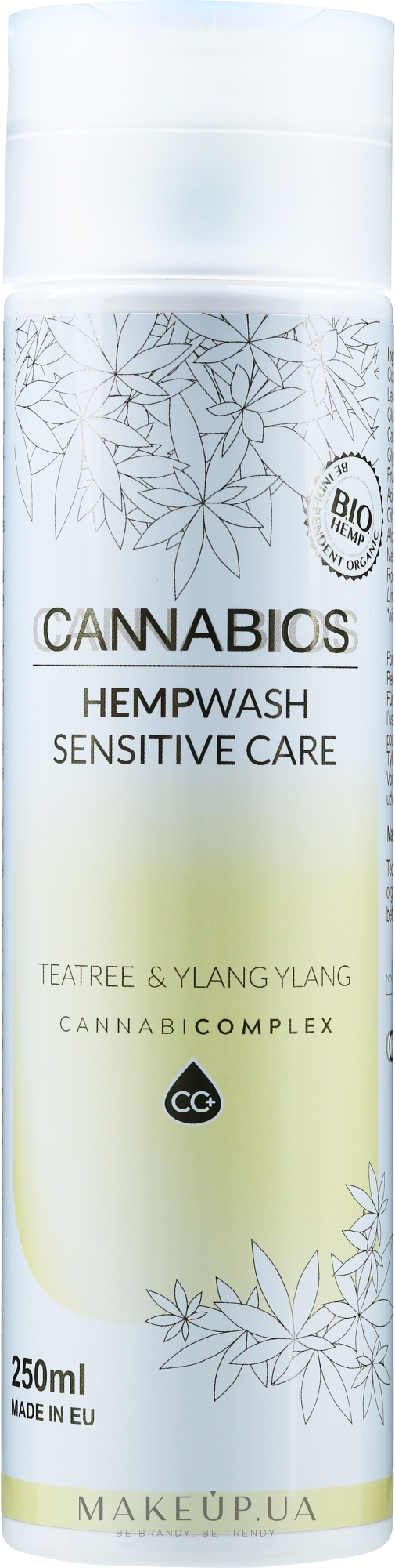 Гель для душу "Чайне дерево, іланг-іланг" - Cannabios Hemp Wash Sensitive Care — фото 250ml