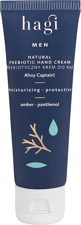 Натуральний пребіотичний крем для рук - Hagi Men Natural Prebiotic Hand Cream Ahoy Captain — фото N1