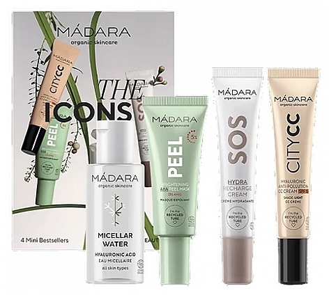 Набор - Madara Cosmetics The Icons Colour: Light (m/water/50ml + mask/17ml + cr/15ml + cc/cr/15ml) — фото N1