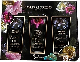 Духи, Парфюмерия, косметика Набор - Baylis & Harding Boudoire Rose Hand Cream Set (h/cream/3х50ml)