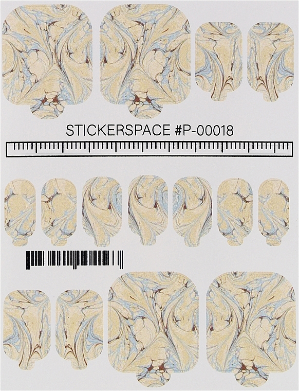 Дизайнерские наклейки для педикюра "Wraps P-00018" - StickersSpace — фото N1