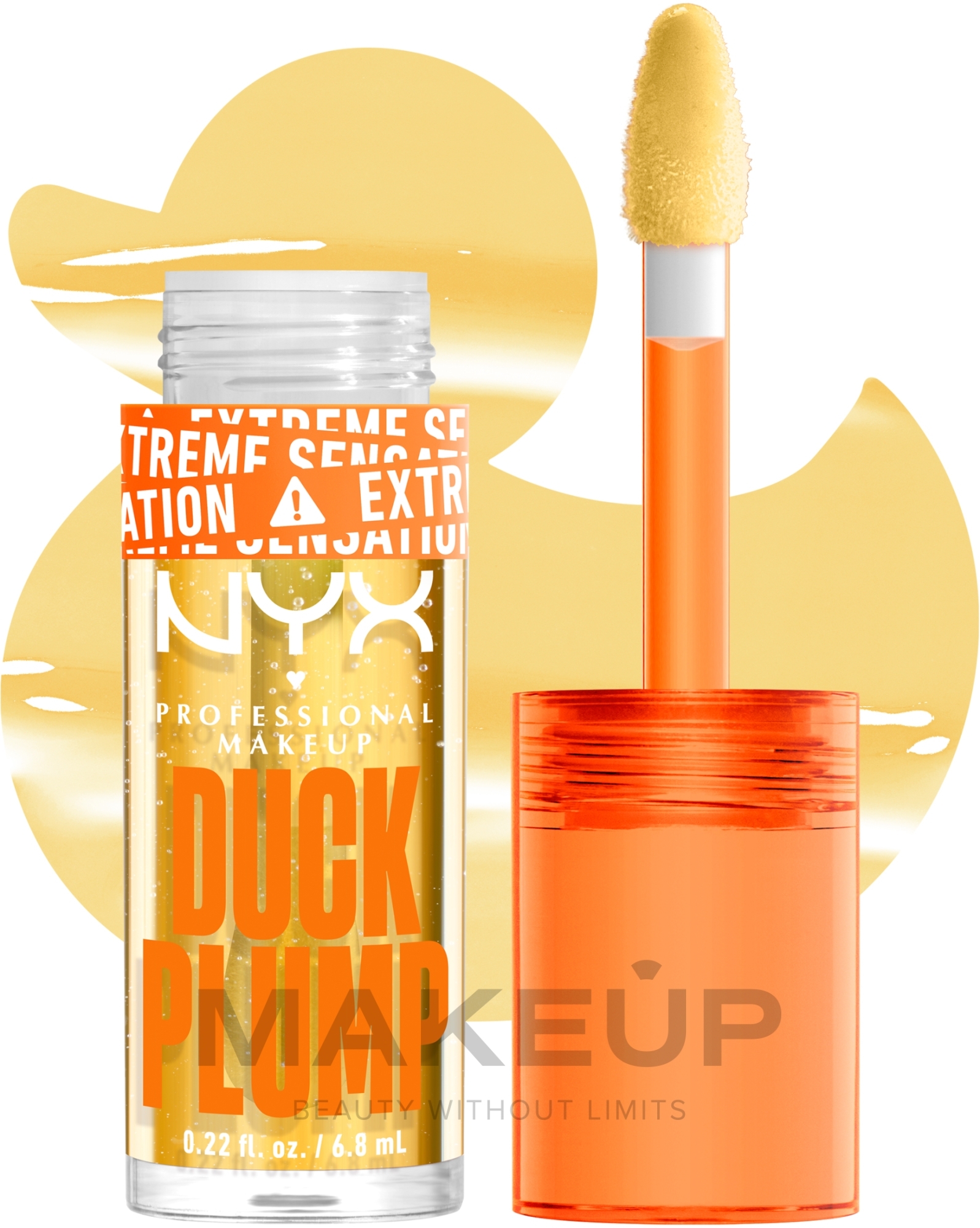 ПОДАРОК! Высокопигментированный блеск-плампер - NYX Professional Makeup Duck Plump (мини) — фото 01 - Clearly Spicy