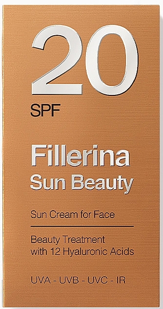 Сонцезахисний крем для обличчя - Fillerina Sun Beauty Face Sun Cream SPF20 — фото N2