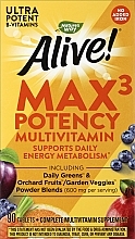 УЦЕНКА Мультивитамины - Nature’s Way Alive! Max3 Daily Multi-Vitamin Without Iron * — фото N1