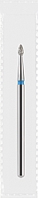 Парфумерія, косметика Фреза алмазна синя "Крапля", діаметр 1,8 мм, довжина 4 мм - Divia DF004-18-B