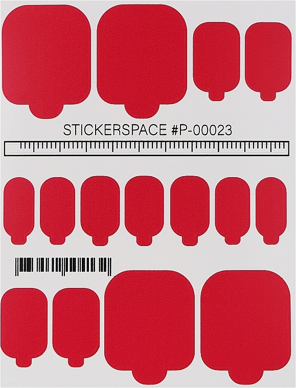 Дизайнерские наклейки для педикюра "Wraps P-00023" - StickersSpace — фото N1