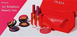 Духи, Парфюмерия, косметика Набор - Pupa My Fabulous Beauty Box (eyeshadow/2x2,5g + lipstick/2x4ml + blush/4g)