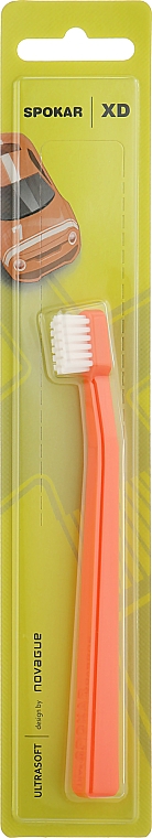 Зубна щітка  "XD Ultrasoft", дитяча, помаранчево-біла - Spokar XD Ultrasoft — фото N1