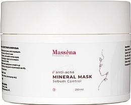 Духи, Парфюмерия, косметика Себорегулирующая очищающая маска для лица, с минералами - Massena Anti-Acne Mineral Mask Sebum Control (пробник)