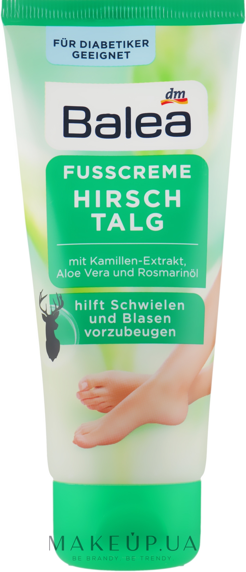 Крем для ног с оленьим жиром - Balea Hirschtalg Foot Cream — фото 100ml
