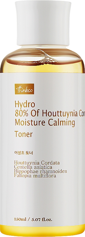 Увлажняющий успокаивающий тонер экстрактом хаютунии - Thinkco Hydro 80% Of Houttuynia Cordate Moisture Calming Toner