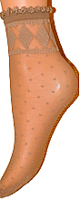 Женские фантазийные носки "Monica", visone - Veneziana — фото N1