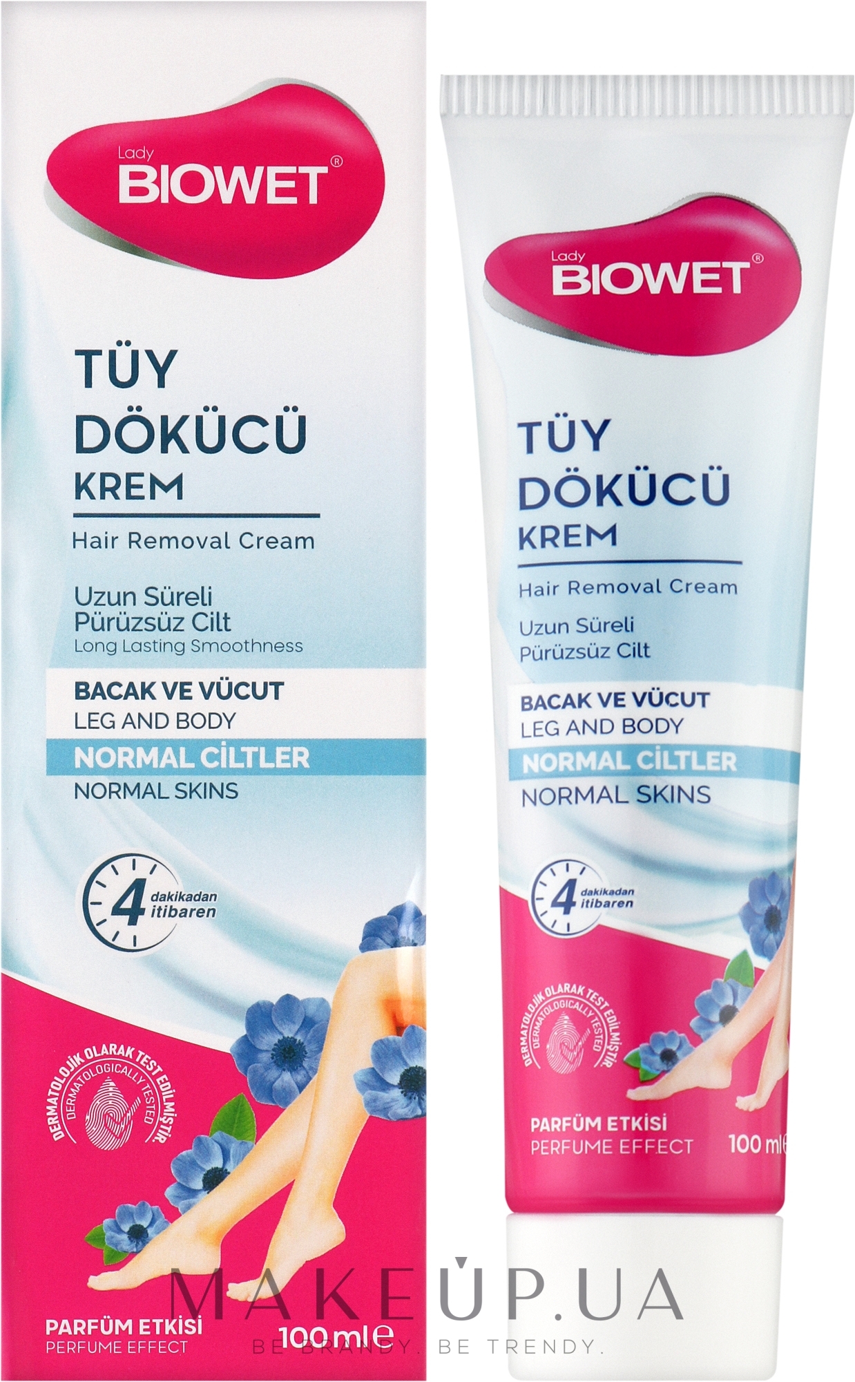 Крем для депіляції для нормальної шкіри - Lady Biowet Depilatory Cream Normal Skin — фото 100ml