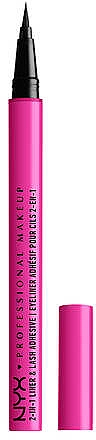 Підводка для очей і клей для вій 2 в 1 - NYX Professional Makeup Jumbo Lash! 2-in-1 Liner & Lash Adhesive — фото N1
