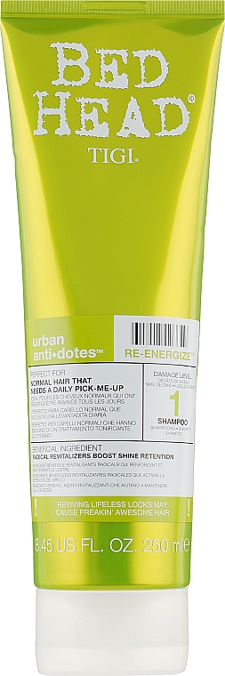 Укрепляющий шампунь для нормальных волос - Tigi Bed Head Urban Antidotes Re-energize Shampoo — фото N1