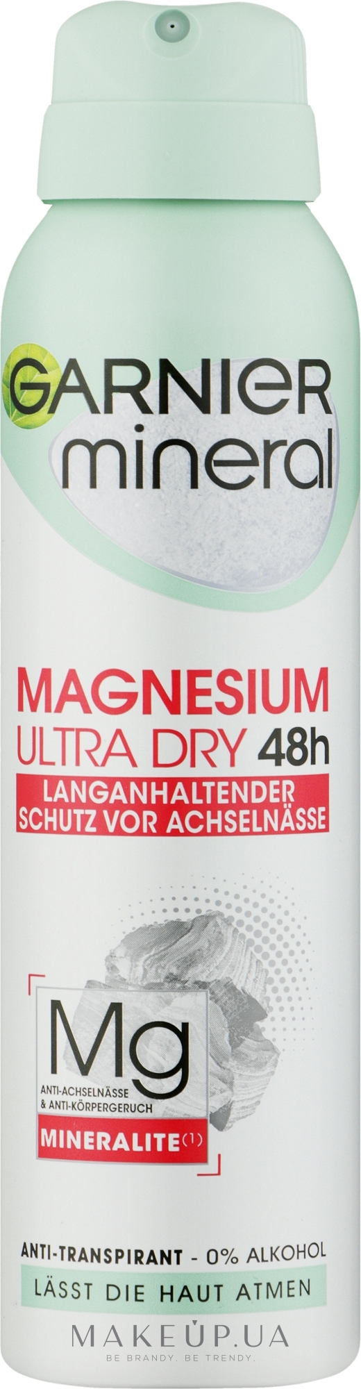 Антиперспірант "Магній ультрасухість" для жінок - Garnier Mineral Deodorant — фото 150ml