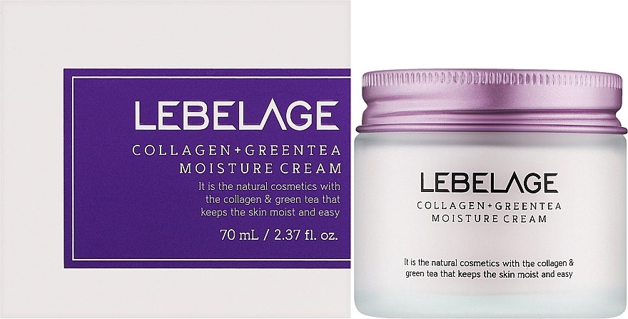 Увлажняющий и питательный крем с коллагеном и зеленым чаем - Lebelage Collagen+Green Tea Moisture Cream — фото N4