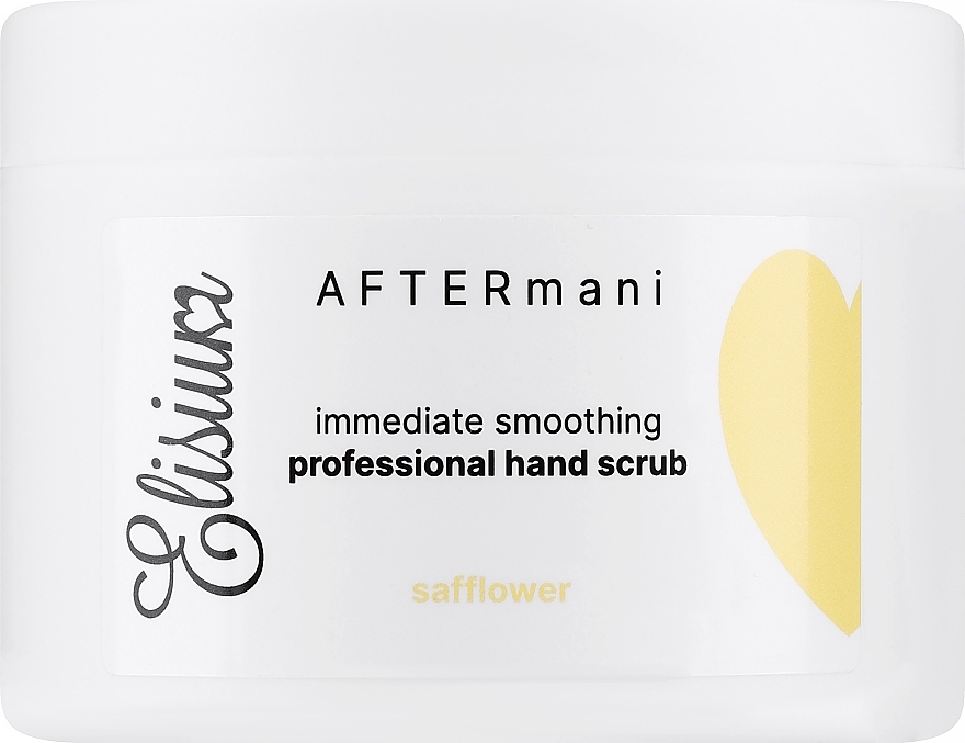 Скраб для рук с цветочным ароматом - Elisium AFTERmani Immediate Smoothing Professional Hand Scrub Safflower — фото N1