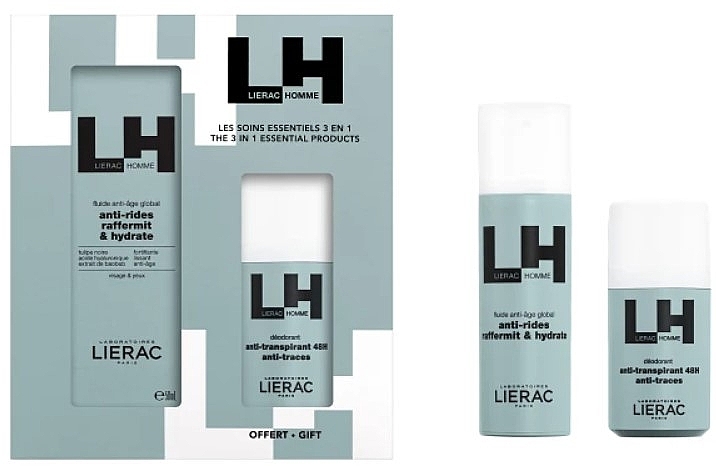 Набор - Lierac Homme (fluid/50ml + deo/50ml) — фото N1