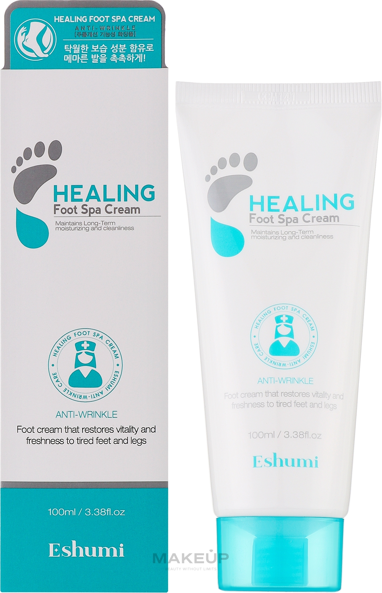 Крем для ног "Глубокое увлажнение" - Eshumi Healing Foot Spa Cream — фото 100ml